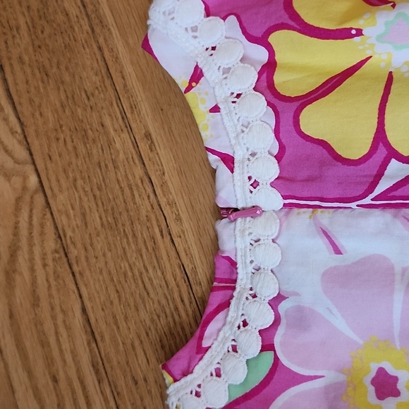 Baby GAP Floral Pink Sleeveless Dress Size 12-18 M - Picture 7 of 8